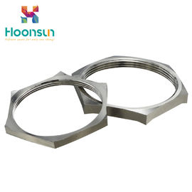 Metalic Cable Gland Accessories EMC Locknut Dengan Perlengkapan Listrik