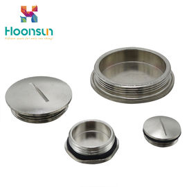 Nikel Disepuh Kuningan Cable Gland Accessories / IP54 Hexagonal Screw Plugs
