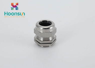 M8 - M120 Metal Cable Gland Resist Salt Nikel Disepuh Brass Dengan Rubber Seal
