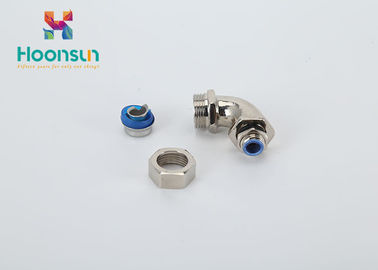 Waterproof CE IP66 Metal Hose Fittings Konektor Pipa Fleksibel 90 Gelar