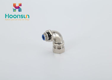 Waterproof CE IP66 Metal Hose Fittings Konektor Pipa Fleksibel 90 Gelar