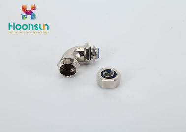 Waterproof CE IP66 Metal Hose Fittings Konektor Pipa Fleksibel 90 Gelar