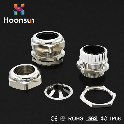 25MM Perisai Musim Semi Energi Surya EMC Cable Gland IP68 Thread
