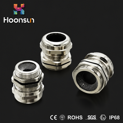 NPT1/2 Brass PA Claw EMC Power Cable Gland 25mm Thread