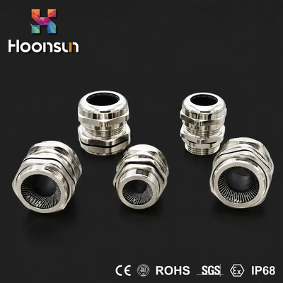 NPT1/2 Brass PA Claw EMC Power Cable Gland 25mm Thread
