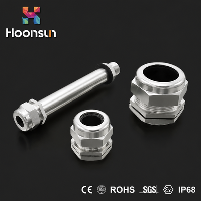 SS316 Stainless Cable Gland Fireproof Untuk Sealing Parts Dengan NBR Hermetic Seal