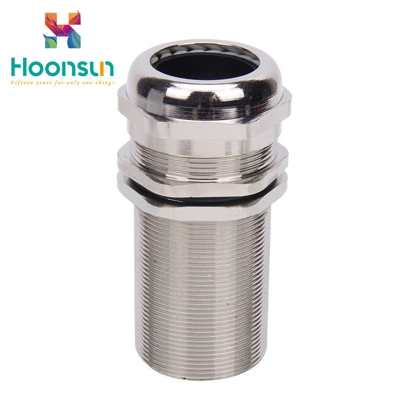 Gland Cable Electroplating Kuningan Lagi Thread Jenis Dengan Tensile &amp; Waterproof