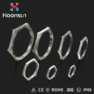 NPT1/2 EMC Locknut Cable Gland Aksesoris IP68 Electroplating