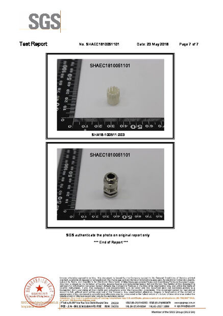 Cina ZHEJIANG HONGXIANG CONNECTOR MANUFACTURING CO.,LTD. Sertifikasi